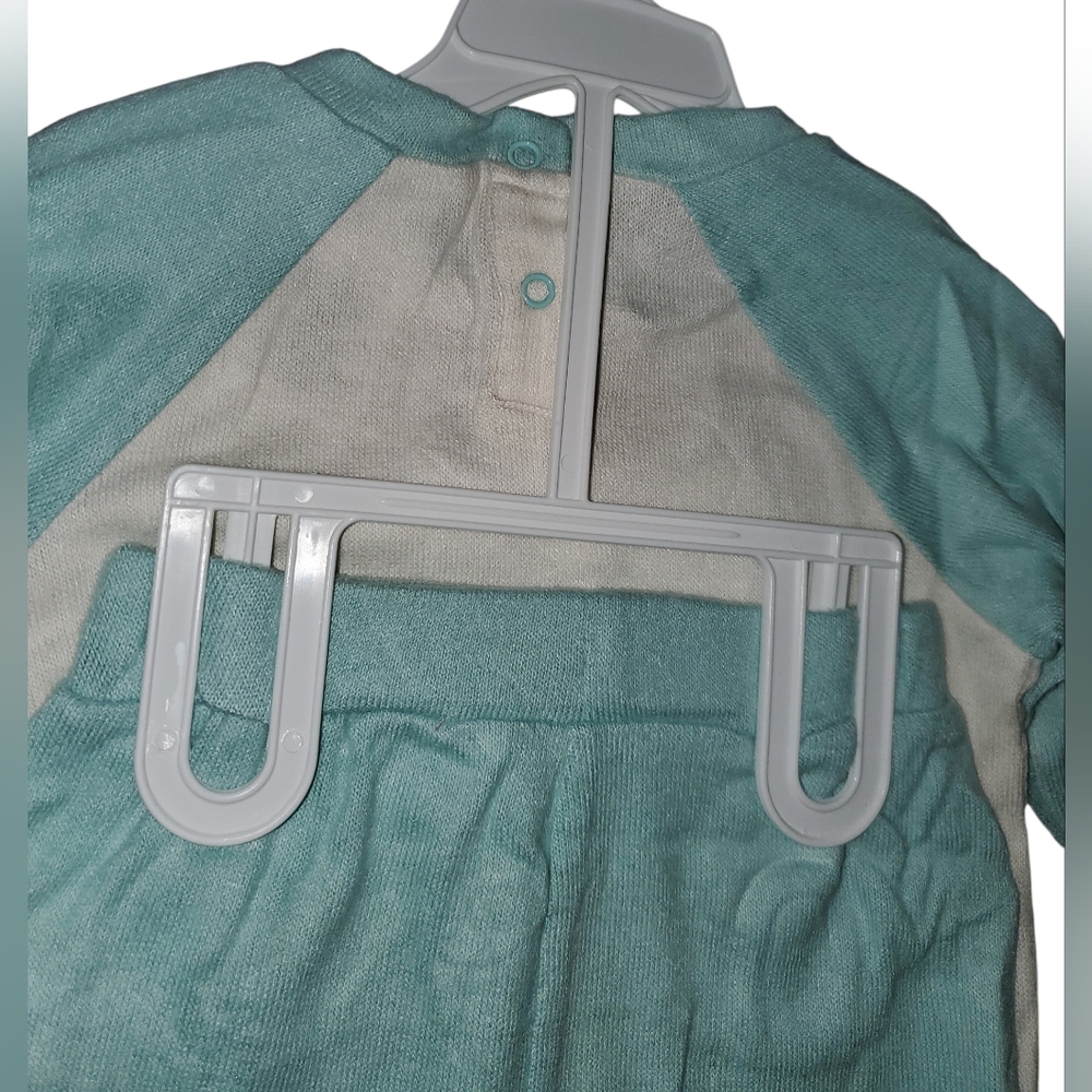 Robeez Luxe Graphic Unicorn Lounge 2 Piece Set Mint and White NWT Size: 6-9m - Picture 7 of 10